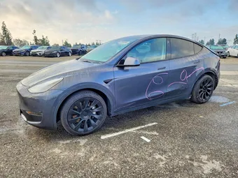 2021 Tesla Model Y Long 5YJYGDEE3MF159550 Lot 47999396