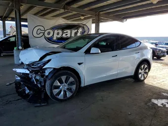 2021 Tesla Model Y Long 5YJYGDEEXMF255353 Lot 77594745