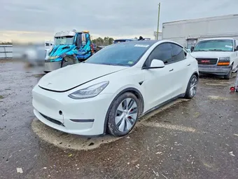2021 Tesla Model Y Long 5YJYGDEE3MF142232 Lot 47767866