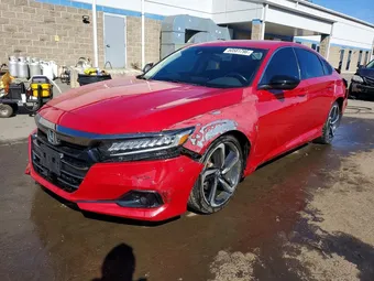 2021 Honda Accord 1HGCV1F40MA027439 Lot 50581796