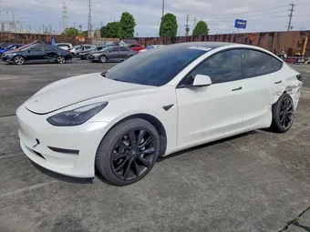 2021 Tesla Model 3 5YJ3E1EA0MF053617 Lot 50805476