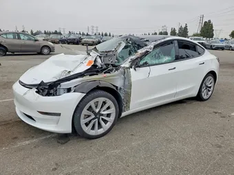 2022 Tesla Model 3 5YJ3E1EAXNF302703 Lot 53306046