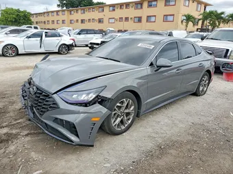 2021 Hyundai Sonata KMHL64JA0MA145206 Lot 53555486