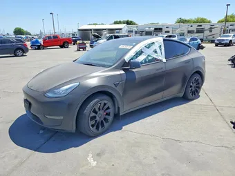 2021 Tesla Model Y Long 5YJYGDEE2MF115720 Lot 49230376