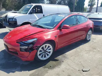 2022 Tesla Model 3 5YJ3E1EA8NF371051 Lot 56150576