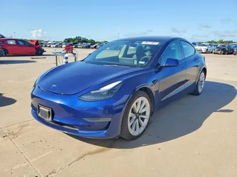 2022 Tesla Model 3 5YJ3E1EAXNF288317 Lot 57080726