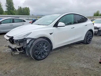 2021 Tesla Model Y Long 5YJYGDEE6MF143827 Lot 54724346