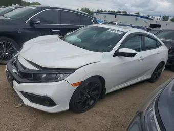 2019 Honda Civic 2HGFC2F87KH017582 Lot 54608106