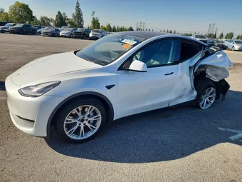 2021 Tesla Model Y Long 5YJYGDEEXMF090520 Lot 54627536