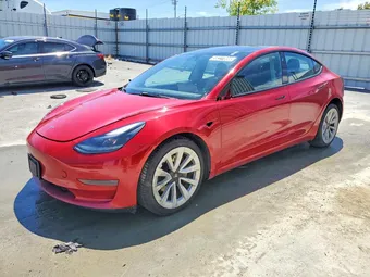 2022 Tesla Model 3 5YJ3E1EA4NF303829 Lot 59227886