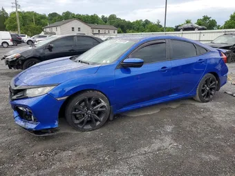 2019 Honda Civic 2HGFC1E50KH700533 Lot 57839106