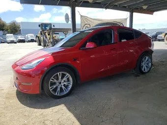 2021 Tesla Model Y 5YJYGDED8MF107600 Lot 58239576