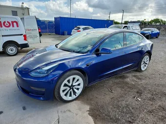 2022 Tesla Model 3 5YJ3E1EA2NF289901 Lot 59953536