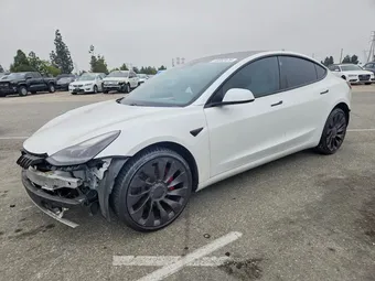 2021 Tesla Model 3 5YJ3E1EC9MF077884 Lot 56862476
