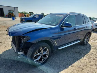 2021 BMW X3 5UXTY5C00M9E37840 Lot 56250136