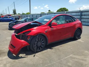 2021 Tesla Model Y 5YJYGDEF5MF196995 Lot 57742496