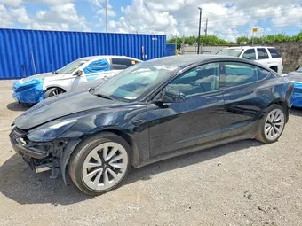 2022 Tesla Model 3 5YJ3E1EAXNF372038 Lot 64221106