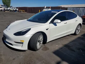 2021 Tesla Model 3 5YJ3E1EAXMF087483 Lot 59976036