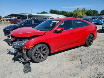 2019 Honda Civic 2HGFC2F85KH593106 Lot 57691076
